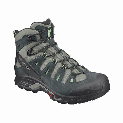 Salomon QUEST PRIME GTX W - Naisten Vaelluskengät - Harmaat/Vihreä